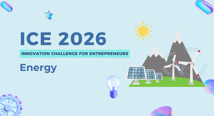 Abstract banner with solar power and windmills.